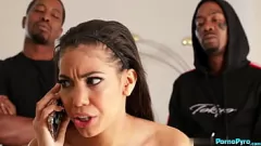 play Petite Ebony Gia Milana in Intense BBC Threesome